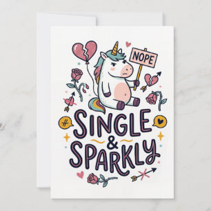 Festiva Tarjeta Divertida de Felicitaciones de Unicornio S