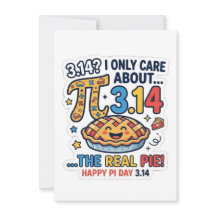 Tarjeta divertida de Feliz Día de Pi – 3.14 Solo m