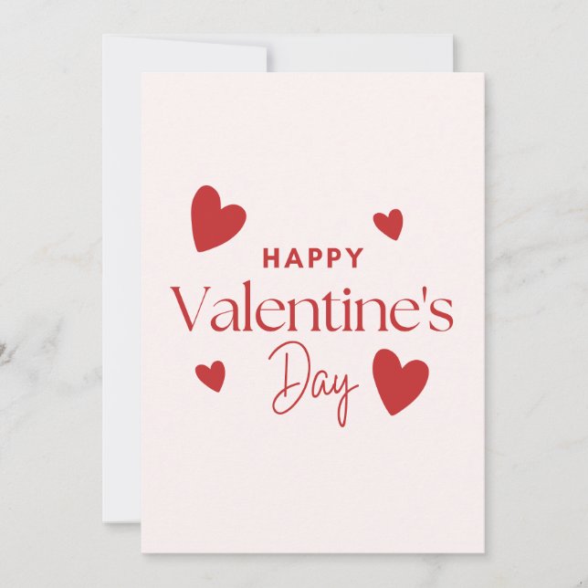 Festiva Tarjeta Divertida de Feliz Día de San Valentín (Anverso)
