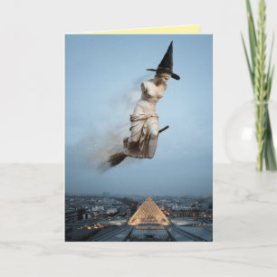 Festiva Tarjeta divertida de Halloween de Venus de Milo