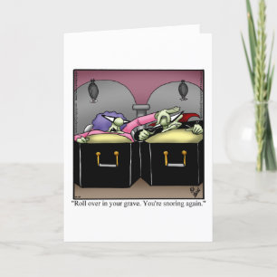 Festiva Tarjeta divertida de humor de Halloween 