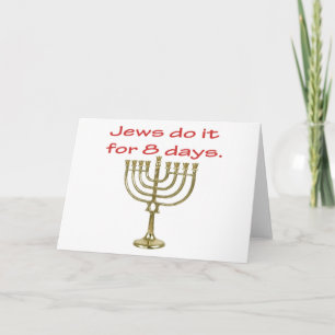 Festiva Tarjeta divertida de Jánuca