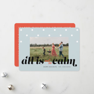 Festiva Tarjeta divertida de Navidades familiares