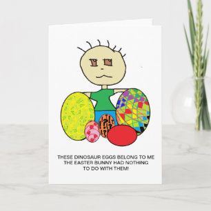 FESTIVA TARJETA DIVERTIDA DEL CONEJITO DE PASCUA