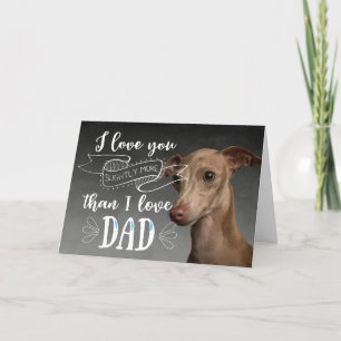 Festiva Tarjeta divertida del Día de la Madre de galgo ita