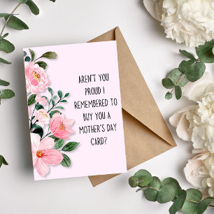 Festiva Tarjeta divertida del Día de la Madre para mamá or