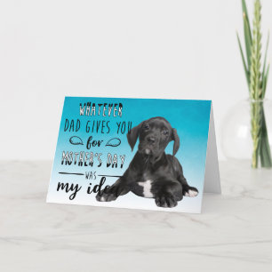 Festiva Tarjeta divertida del Día de la Madre para perro G
