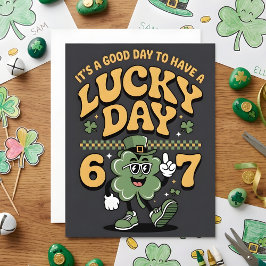 Festiva Tarjeta divertida del día de San Patricio 67