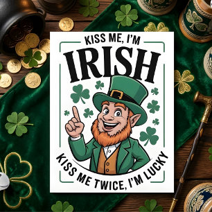 Festiva Tarjeta divertida del día de San Patricio para él