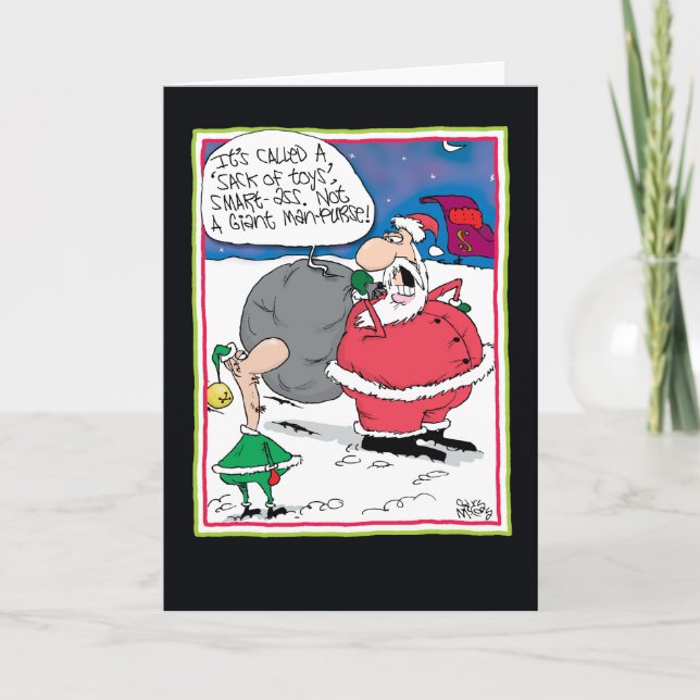 Festiva Tarjeta divertida para el bolsillo del hombre (Anverso)