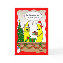 Tarjeta divertida para Navidades bananeros - Tarje