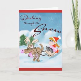 Festiva Tarjeta divertida para Navidades de Personalizados