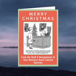 Festiva Tarjeta divertida para Navidades legales y legales