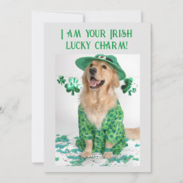 Festiva Tarjeta divertida personalizable para perros del D