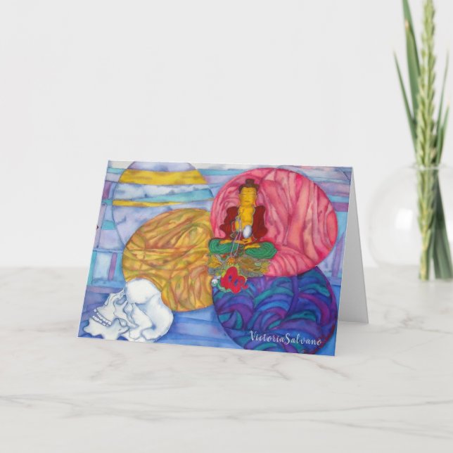 Festiva Tarjeta doblada de SUEÑOS DE BUDDHA (Anverso)