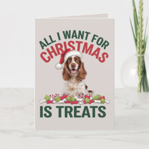 Festiva Tarjeta EDITABLE Cocker Spaniel Funny Dog Navidade