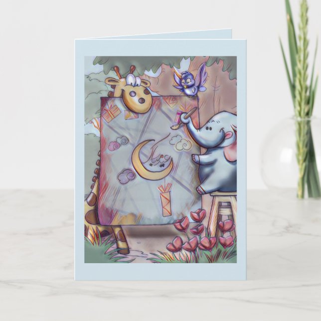 Festiva Tarjeta Eid para niños (Anverso)