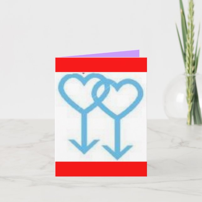 Festiva Tarjeta el día de San Valentín (Anverso)