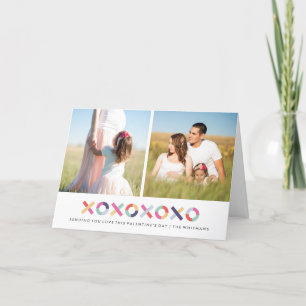 Festiva Tarjeta El día de San Valentín Abrazos + Besos - P