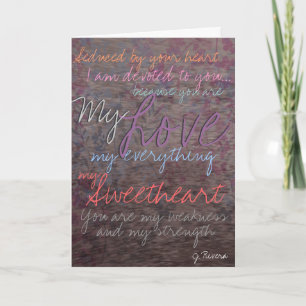 Festiva Tarjeta El día de San Valentín ~ Amor