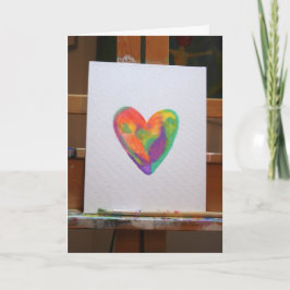 Festiva Tarjeta El día de San Valentín "artística"