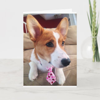 Festiva Tarjeta El día de San Valentín Corgi
