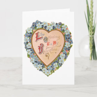 Festiva Tarjeta El día de San Valentín de amor para ofrece
