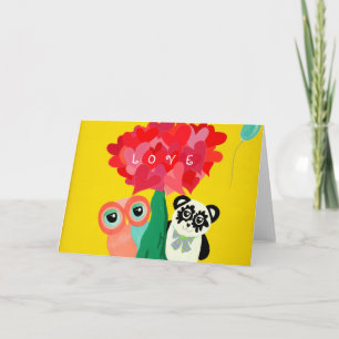 Festiva Tarjeta El día de San Valentín de amor Sunshine