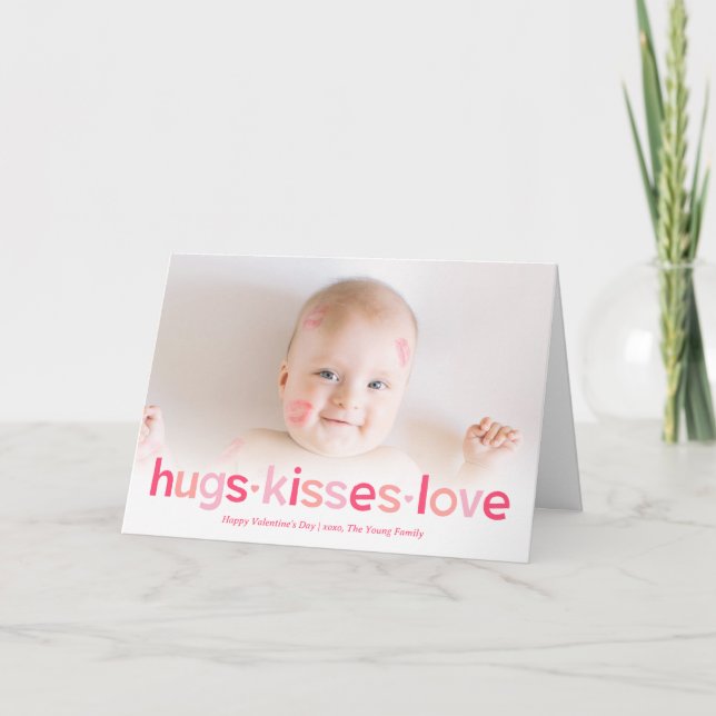 Festiva Tarjeta El día de San Valentín de color editable S (Anverso)