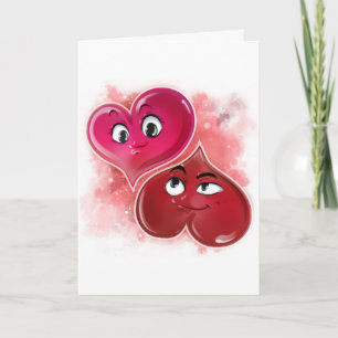 Festiva Tarjeta El día de San Valentín de dos tipos