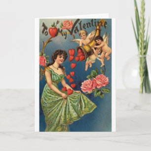 Festiva Tarjeta El día de San Valentín de ducha de agua vi