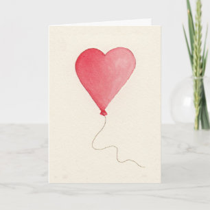 Festiva Tarjeta El día de San Valentín de globo acuático
