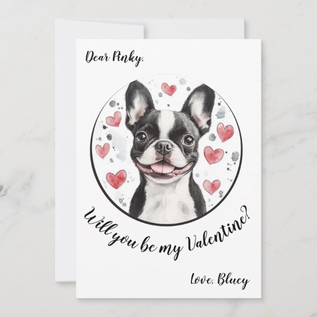 Festiva Tarjeta El día de San Valentín de personalizable B (Anverso)