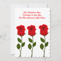 Tarjeta El día de San Valentín de regalo de corazó