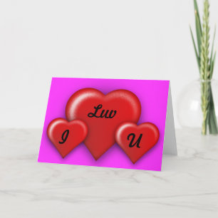 Festiva Tarjeta el día de San Valentín en blanco dentro