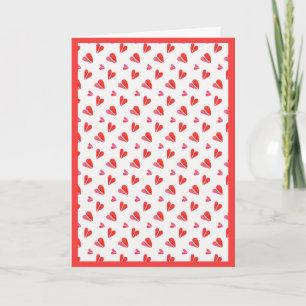 Festiva Tarjeta El día de San Valentín MINI HEARTS / Rojo