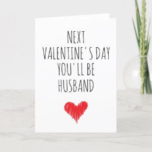 Festiva Tarjeta el día de San Valentín para novio, novio