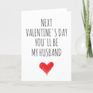 Festiva Tarjeta el día de San Valentín para novio, novio