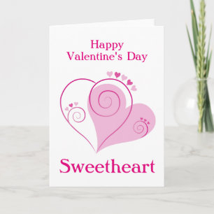 Festiva Tarjeta El día de San Valentín personalizado de co