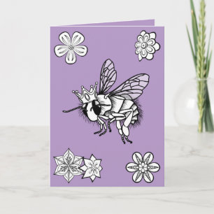 Festiva Tarjeta El día de San Valentín Queen Bee de Sonja 