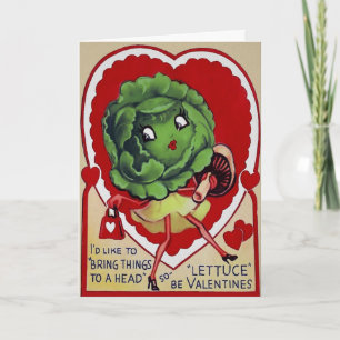 Festiva Tarjeta El día de San Valentín retro