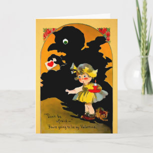 Festiva Tarjeta El día de San Valentín retro Spooky