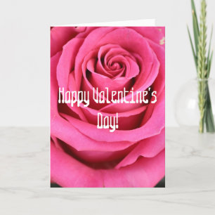 Festiva tarjeta el día de San Valentín Rosa