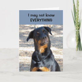 Festiva Tarjeta El día de San Valentín Rottweiler absoluta