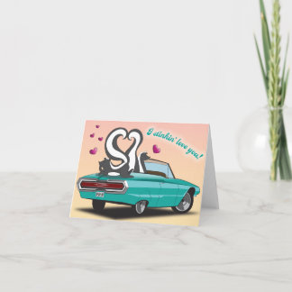 Festiva Tarjeta El día de San Valentín Skunk