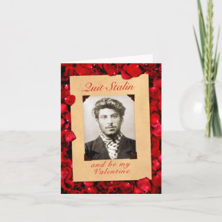 Festiva Tarjeta El día de San Valentín Stalin