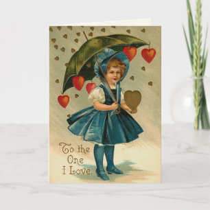 Festiva Tarjeta El día de San Valentín victoriana