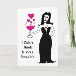 Festiva Tarjeta El día de San Valentín Vixen Wine