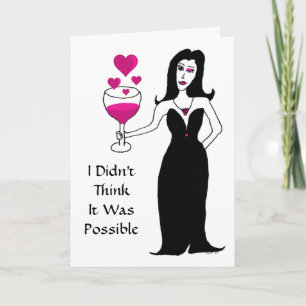 Festiva Tarjeta El día de San Valentín Vixen Wine