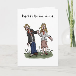 Festiva Tarjeta El día de San Valentín zombie - Tarjeta de
